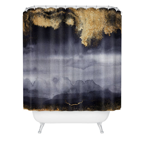 UtArt Thunderstorm I Shower Curtain
