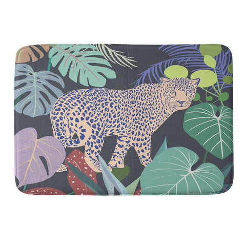 Uzualsunday Hello Leopard Memory Foam Bath Mat