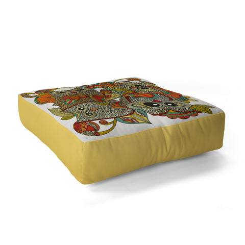 Valentina Ramos 4 Owls Floor Pillow Square
