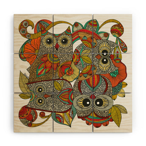 Valentina Ramos 4 Owls Wood Wall Mural