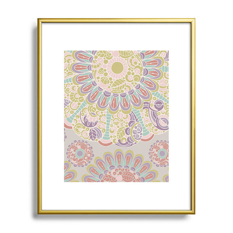 Valentina Ramos Amaranth pattern Metal Framed Art Print