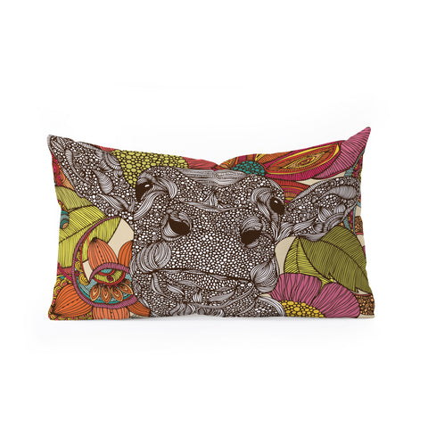 Valentina Ramos Arabella And The Flowers Oblong Throw Pillow