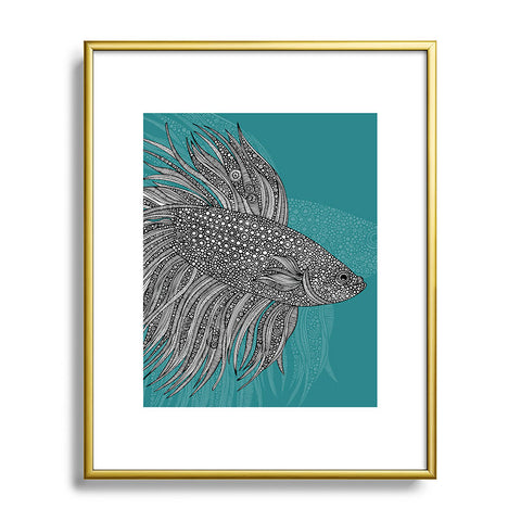 Valentina Ramos Beta Fish Metal Framed Art Print