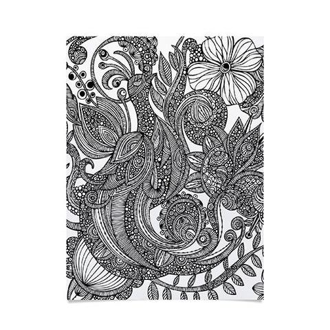 Valentina Ramos Bird In Flowers Black White Poster
