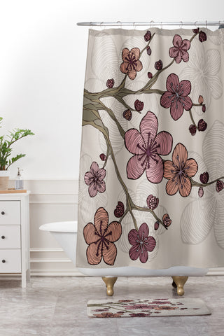 Valentina Ramos Blossom Shower Curtain And Mat
