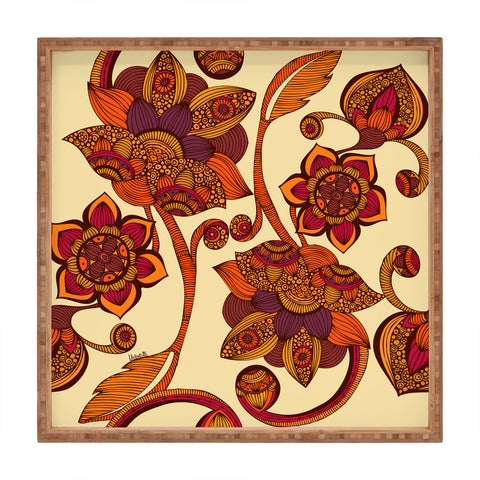 Valentina Ramos Boho Flowers Square Tray