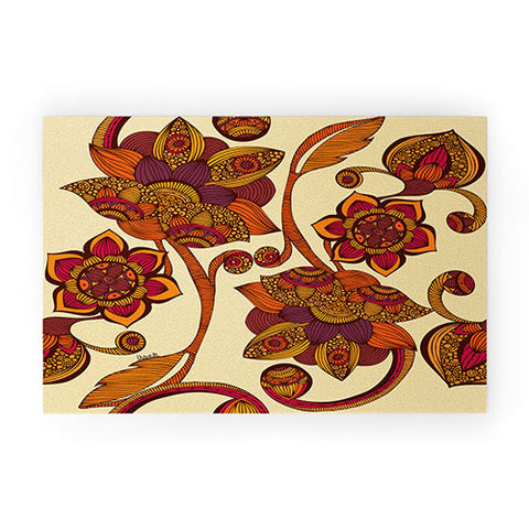 Valentina Ramos Boho Flowers Welcome Mat