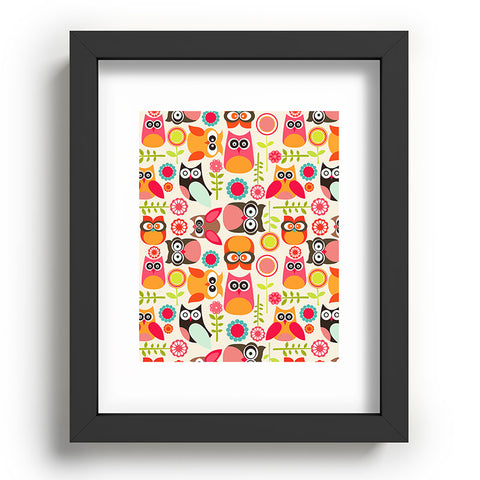 Valentina Ramos Cute Little Owls Recessed Framing Rectangle