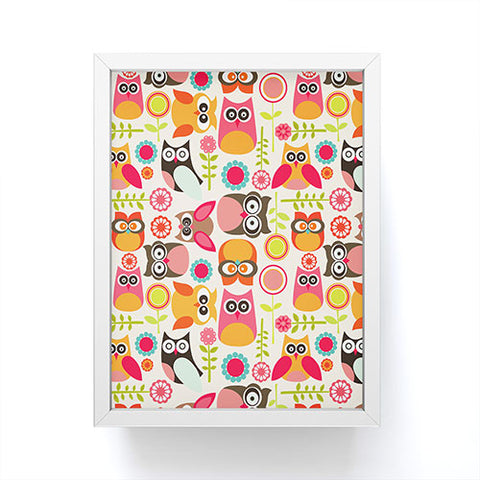 Valentina Ramos Cute Little Owls Framed Mini Art Print