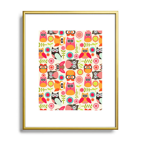 Valentina Ramos Cute Little Owls Metal Framed Art Print