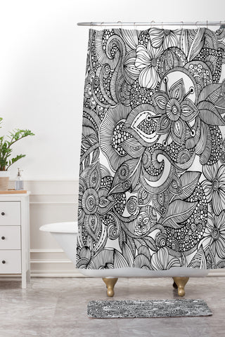 Valentina Ramos Doodles Shower Curtain And Mat