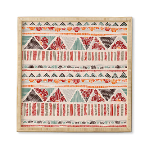Valentina Ramos Ethnic boho stripes Framed Wall Art