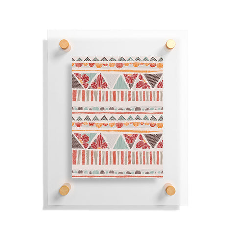 Valentina Ramos Ethnic boho stripes Floating Acrylic Print