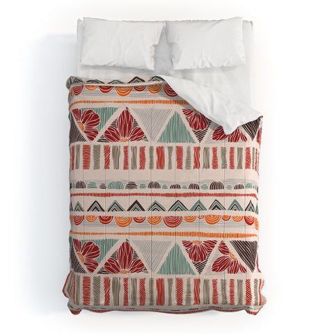 Valentina Ramos Ethnic boho stripes Comforter