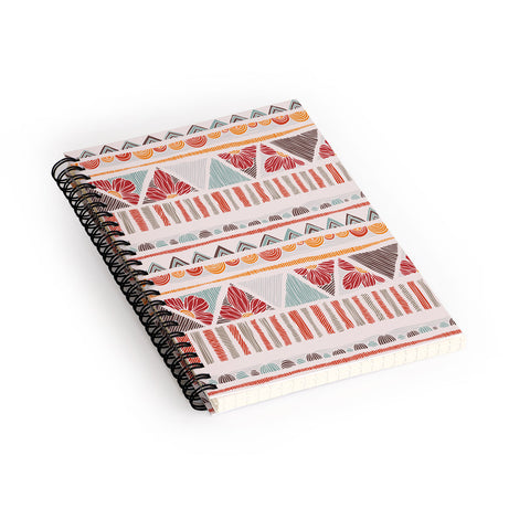 Valentina Ramos Ethnic boho stripes Spiral Notebook