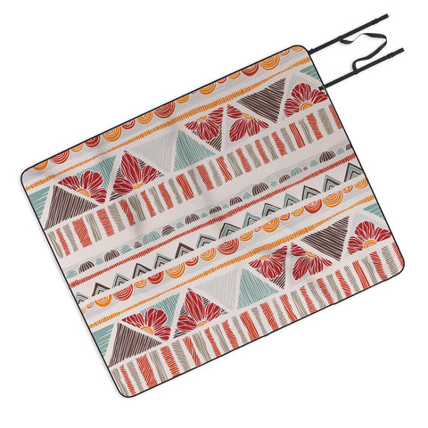 Valentina Ramos Ethnic boho stripes Picnic Blanket