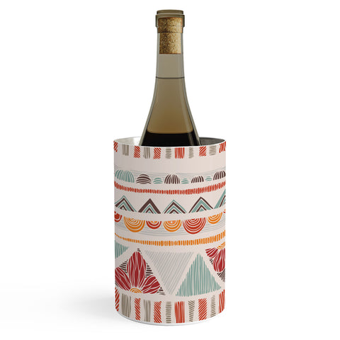 Valentina Ramos Ethnic boho stripes Wine Chiller