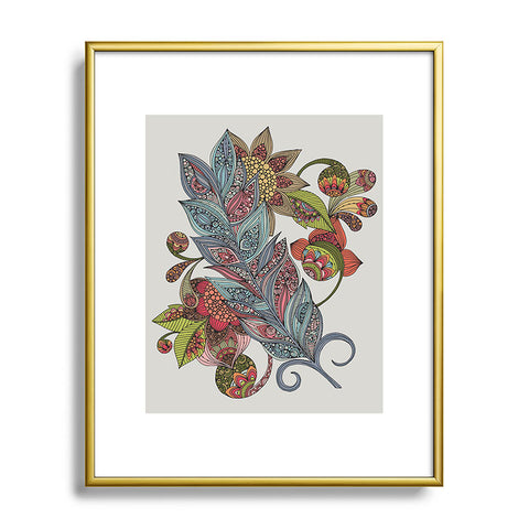 Valentina Ramos Feather Metal Framed Art Print