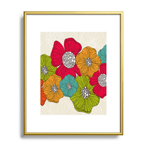 Valentina Ramos Flowers Metal Framed Art Print