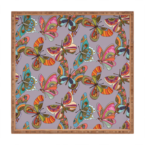 Valentina Ramos Fly Away Buttleflies Square Tray