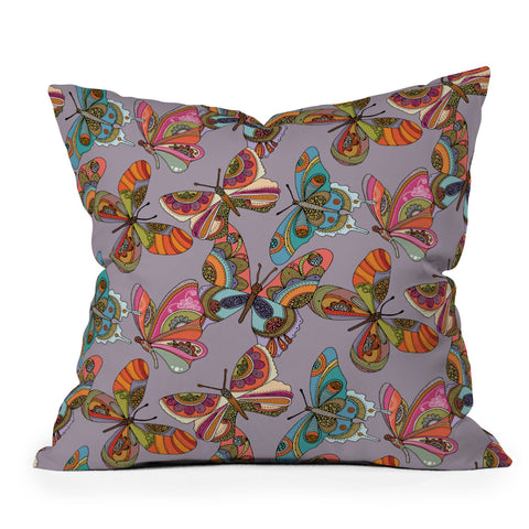 Valentina Ramos Fly Away Buttleflies Throw Pillow