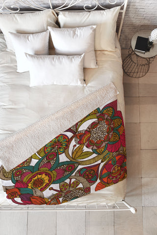 Valentina Ramos Garden Ava Fleece Throw Blanket