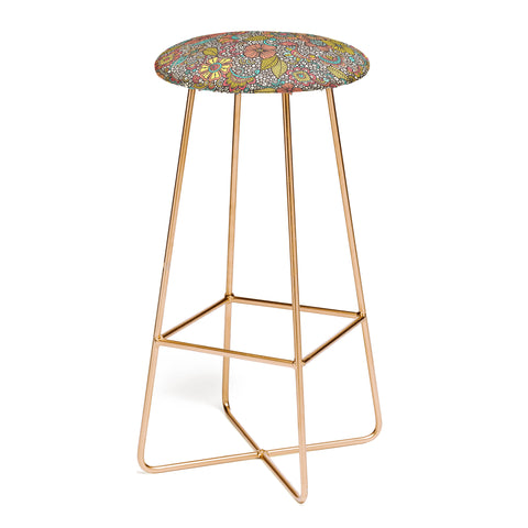 Valentina Ramos Garden Doodles Bar Stool