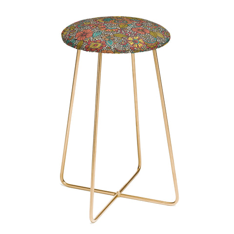 Valentina Ramos Garden Doodles Counter Stool