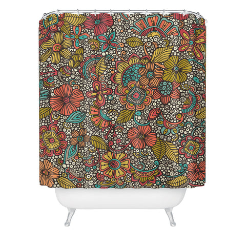 Valentina Ramos Garden Doodles Shower Curtain
