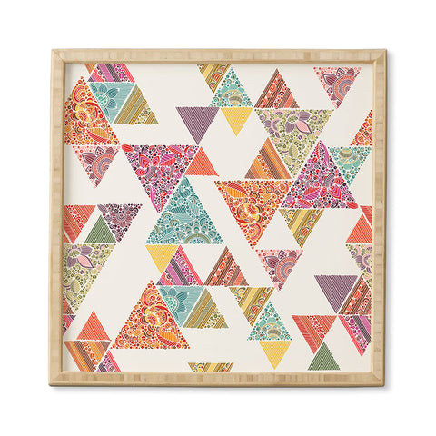 Valentina Ramos Geo Road pattern Framed Wall Art
