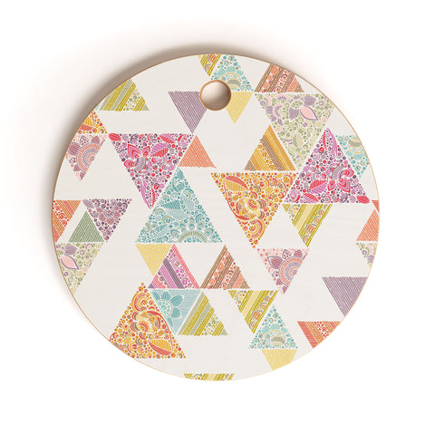 Valentina Ramos Geo Road pattern Cutting Board Round