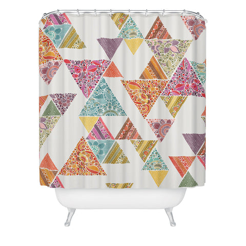 Valentina Ramos Geo Road pattern Shower Curtain