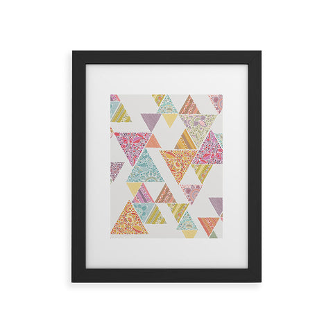 Valentina Ramos Geo Road pattern Framed Art Print