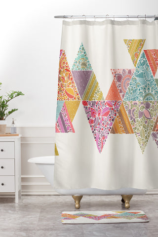 Valentina Ramos Geo Road Shower Curtain And Mat
