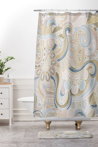 Valentina Ramos GeoShapes Shower Curtain And Mat