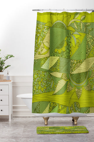Valentina Ramos Green Myth Shower Curtain And Mat