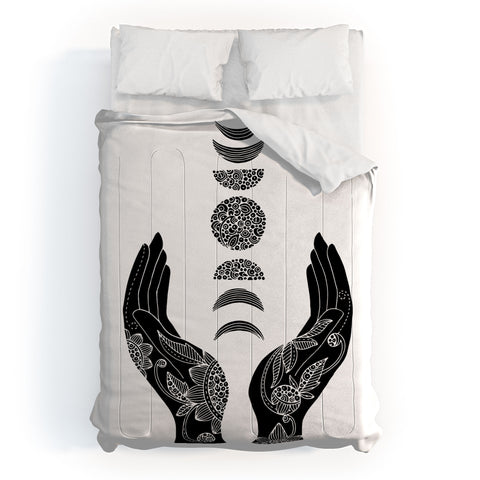 Valentina Ramos Hand and Moon Comforter