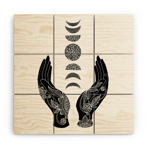 Valentina Ramos Hand and Moon Wood Wall Mural