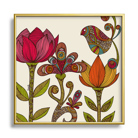 Valentina Ramos In The Garden Metal Square Framed Art Print