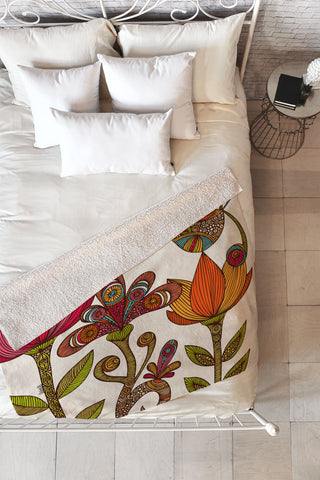 Valentina Ramos In The Garden Fleece Throw Blanket