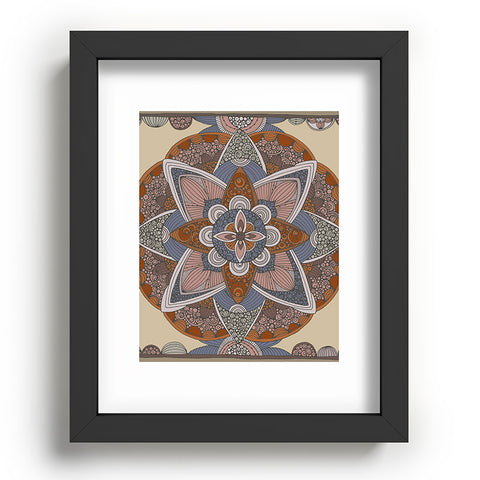 Valentina Ramos Indigo mandala Recessed Framing Rectangle