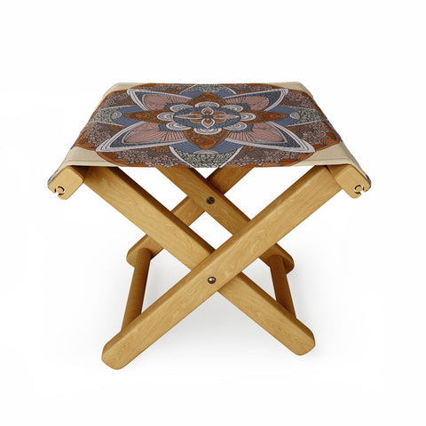 Valentina Ramos Indigo mandala Folding Stool