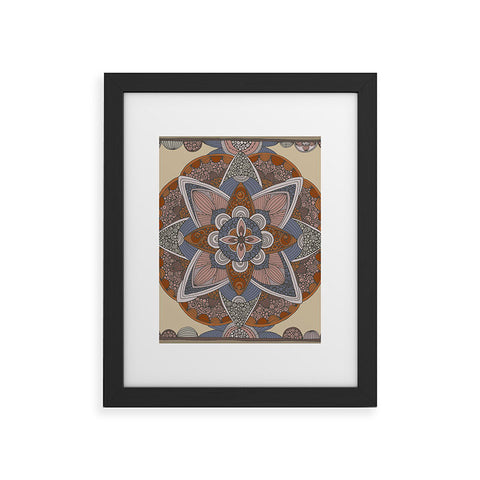 Valentina Ramos Indigo mandala Framed Art Print