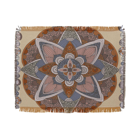 Valentina Ramos Indigo mandala Throw Blanket
