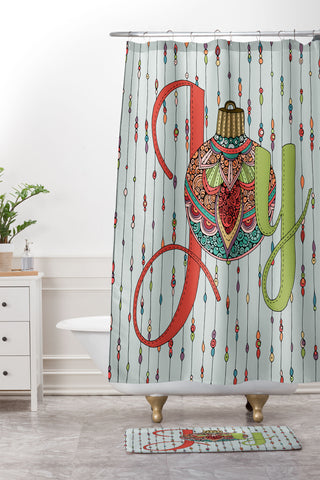 Valentina Ramos Joy Ornament Shower Curtain And Mat