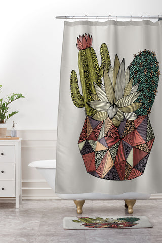 Valentina Ramos Little Cactus Shower Curtain And Mat