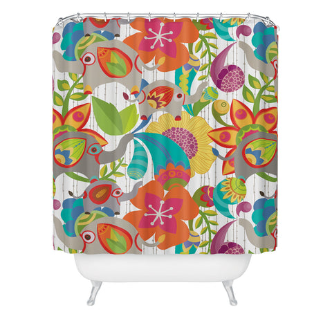 Valentina Ramos Little Elephants Shower Curtain