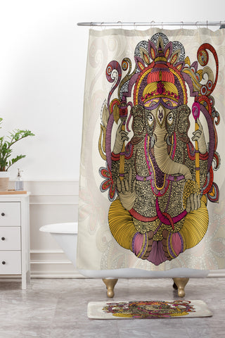 Valentina Ramos Lord Ganesh Shower Curtain And Mat