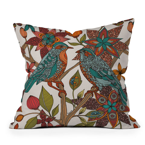 Valentina Ramos Lovebirds Throw Pillow