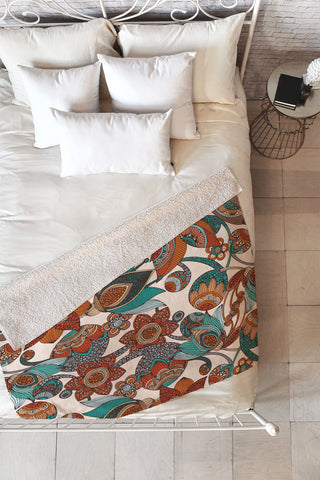 Valentina Ramos Lucy Flowers Fleece Throw Blanket
